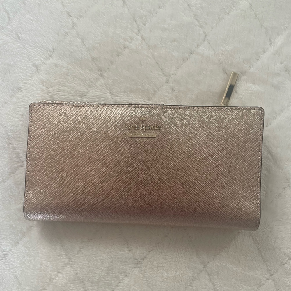 Kate spade rose gold wallet